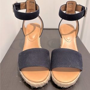 J. Crew Navy Espadrilles